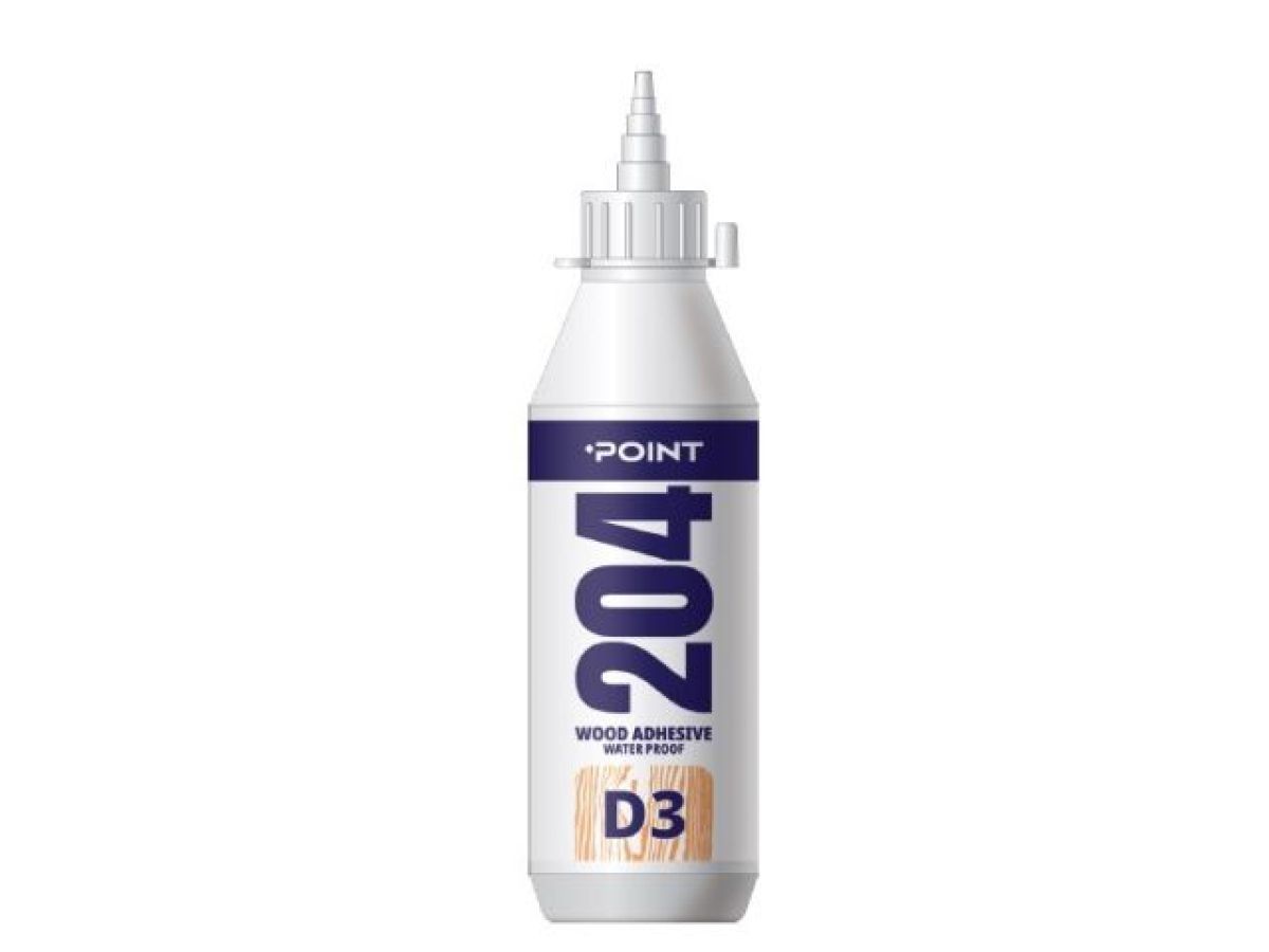 Клей для дерева POINT "204 D3 Wood Adhesive", прозрачный, 500 мл POINT 03-4-0-204