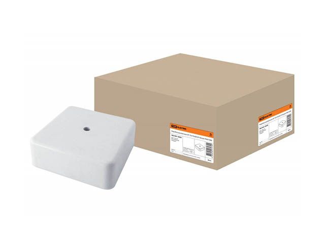 Коробка распаячная КР 75х75х28 ОП белая IP40  TDM SQ1401-0205