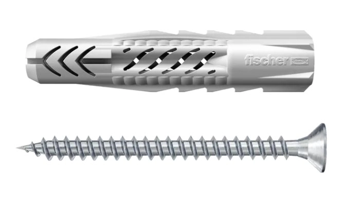Дюбель универсальный UX 6x50 S с саморезом ( 10шт упак.) Fischer FISKARS 90872f