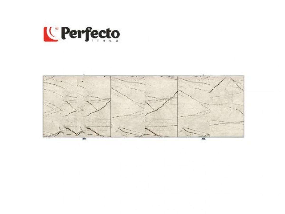 Экран под ванну 3D 1.5 м, арктика PERFECTO LINEA 36-031810