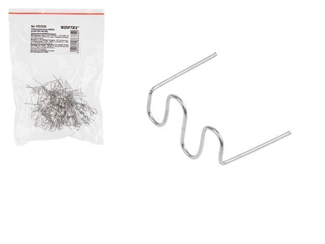 Скоба плоская 0.6 mm  для WG 7001, WG 7002 100 шт. WORTEX 323335