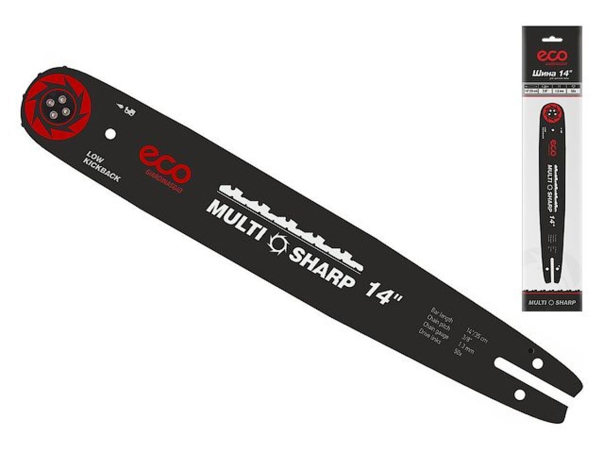Шина 35 см 14" 3/8" LP 1.3 mm 9 зуб. MULTI SHARP  ECO CSP-040