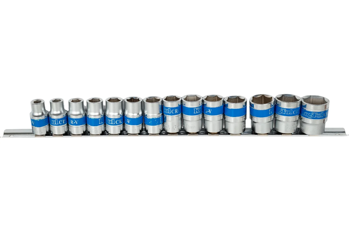 Набор головок 1/2", 8-24мм, 14пр. 6гр. KINGTUL KT3030