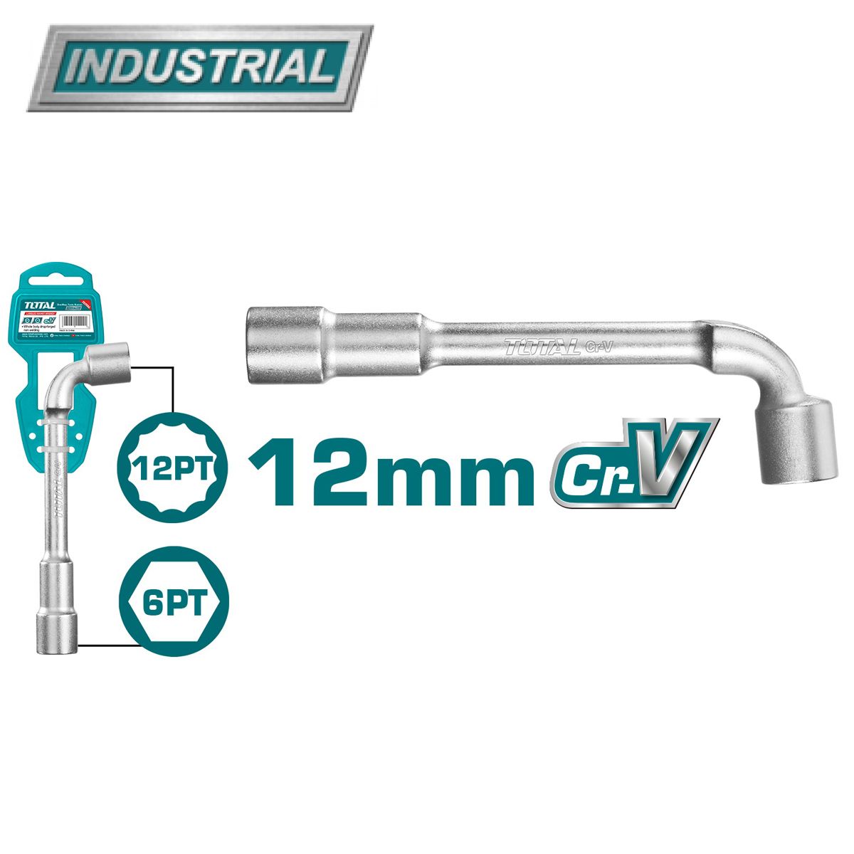 Ключ торцевой угловой 12 мм  TOTAL THWL1206