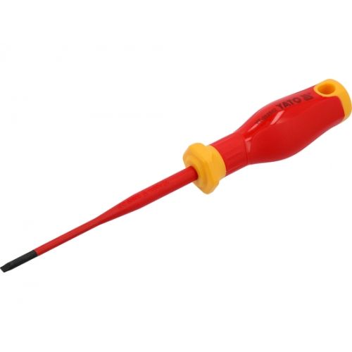Отвертка шлицевая 3.5х100мм EXTRA SLIM, изолированная, S2 YATO YT-282642