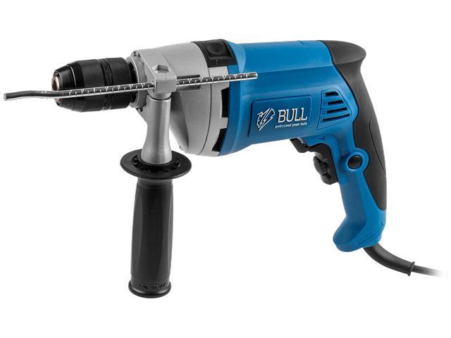 Дрель ударная DR 1308 KL 850Вт, 1/2", 0-2800об/мин, 0-44800уд/мин, BULL 1327422