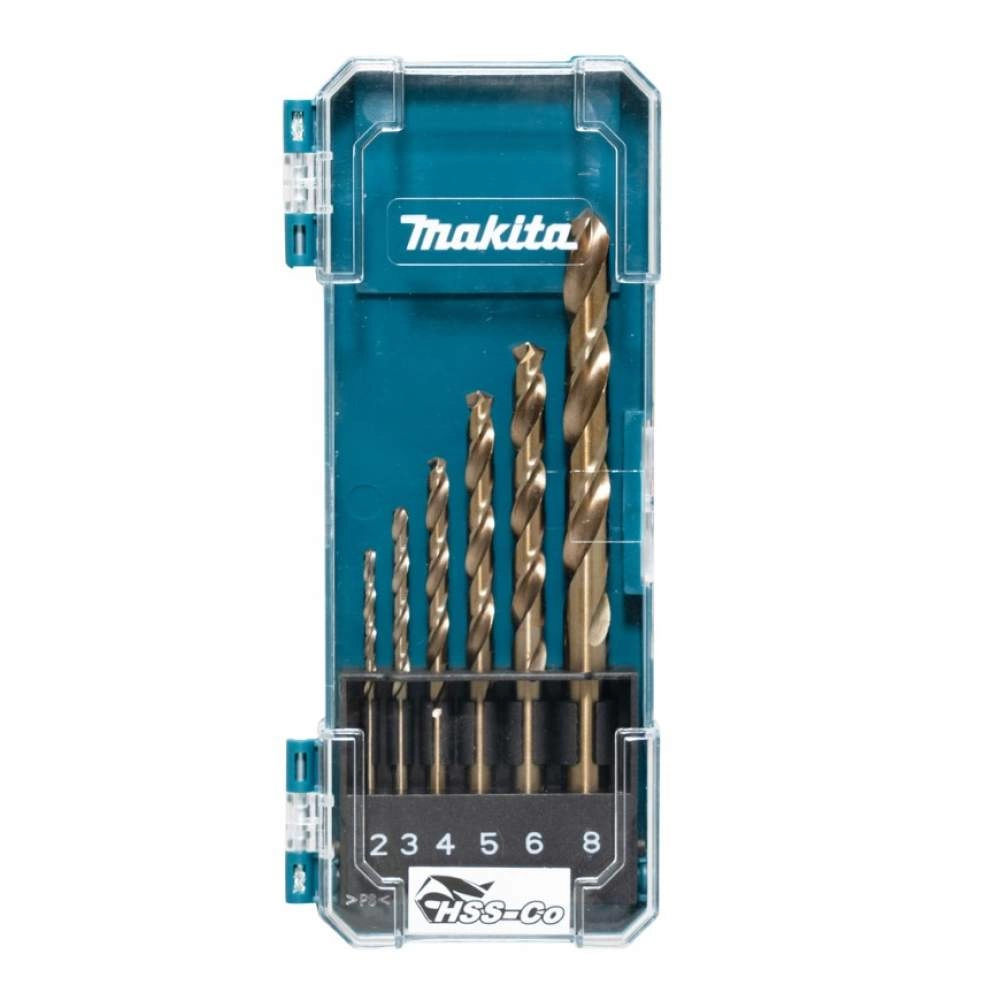 Сверла по металлу HSS-Сo 2 - 8 мм (6 шт / кейс) MAKITA D-75758