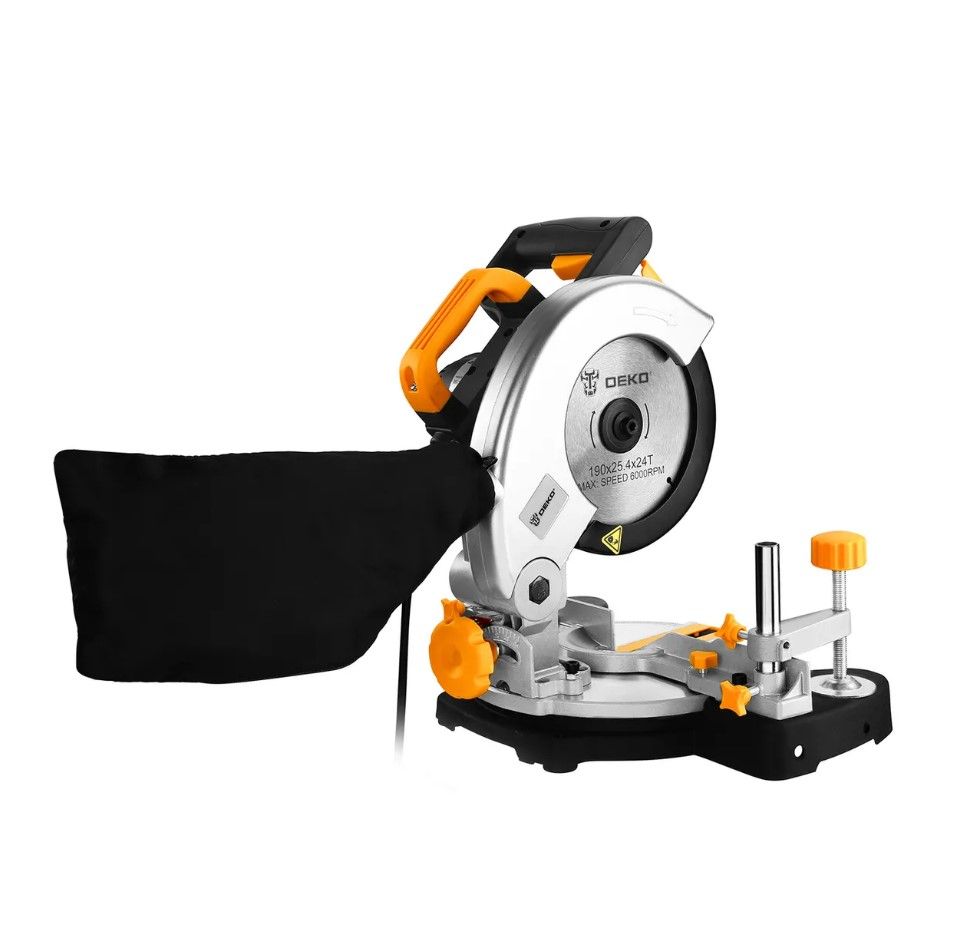 Пила торцовочная, 1200Вт, 190х25.4мм, DEKO DKMS1200-190