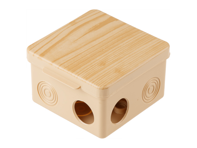 Коробка распаячная, ОП 80х80х50мм, сосна, 7 мембранных вводов, IP54,  ...ЮПИТЕР JP7113-12