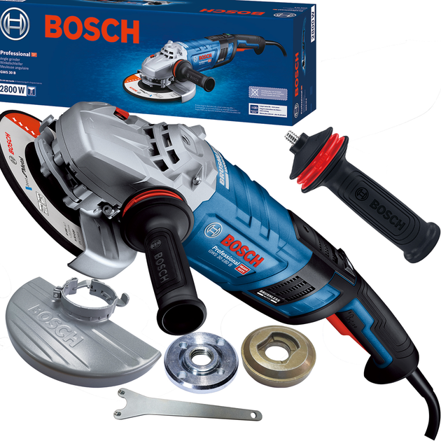 Углошлифмашина  GWS 30-230 PB  (230мм / 2800Вт / Brushless / Коробка)  BOSCH 0.601.8G1.000