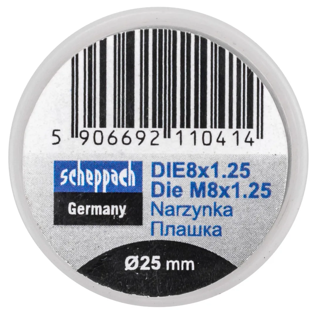 Плашка M8x1,25/Ф25  Scheppach Sch-DIE8x1.25