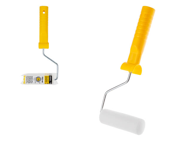 Валик поролоновый 35-100mm с ручкой 6mm мелкий  MASTER (нанесение лаков на основе растворителя)  ...STARTUL ST0243-10R