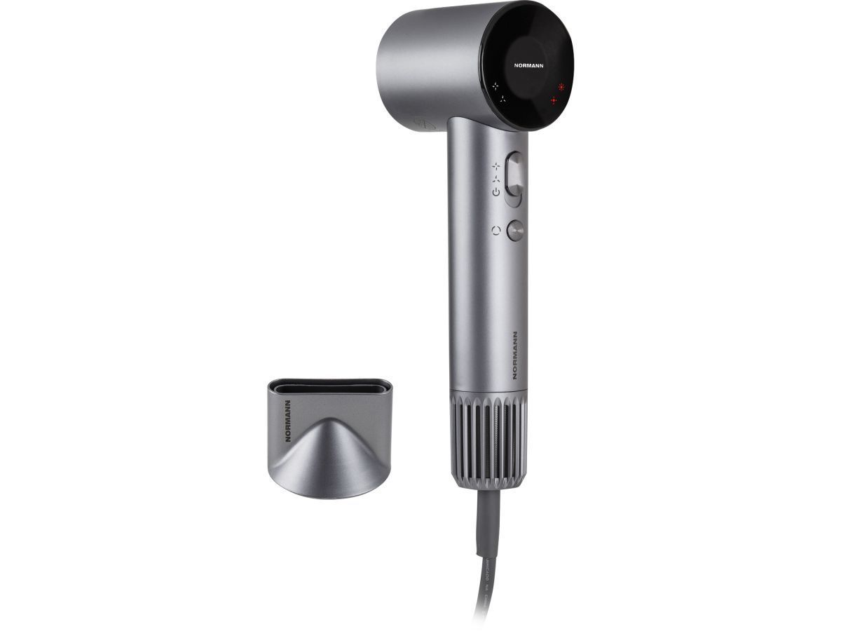 Фен AHD-441 (ОТГРУЗКА ТОЛЬКО ПО ЭТН/ЭТТН | 1400 Вт, индикация на дисплее , холод.обд., ионизация, BLDC мотор, насадка-концетратор в комплекте) NORMANN N16060-2