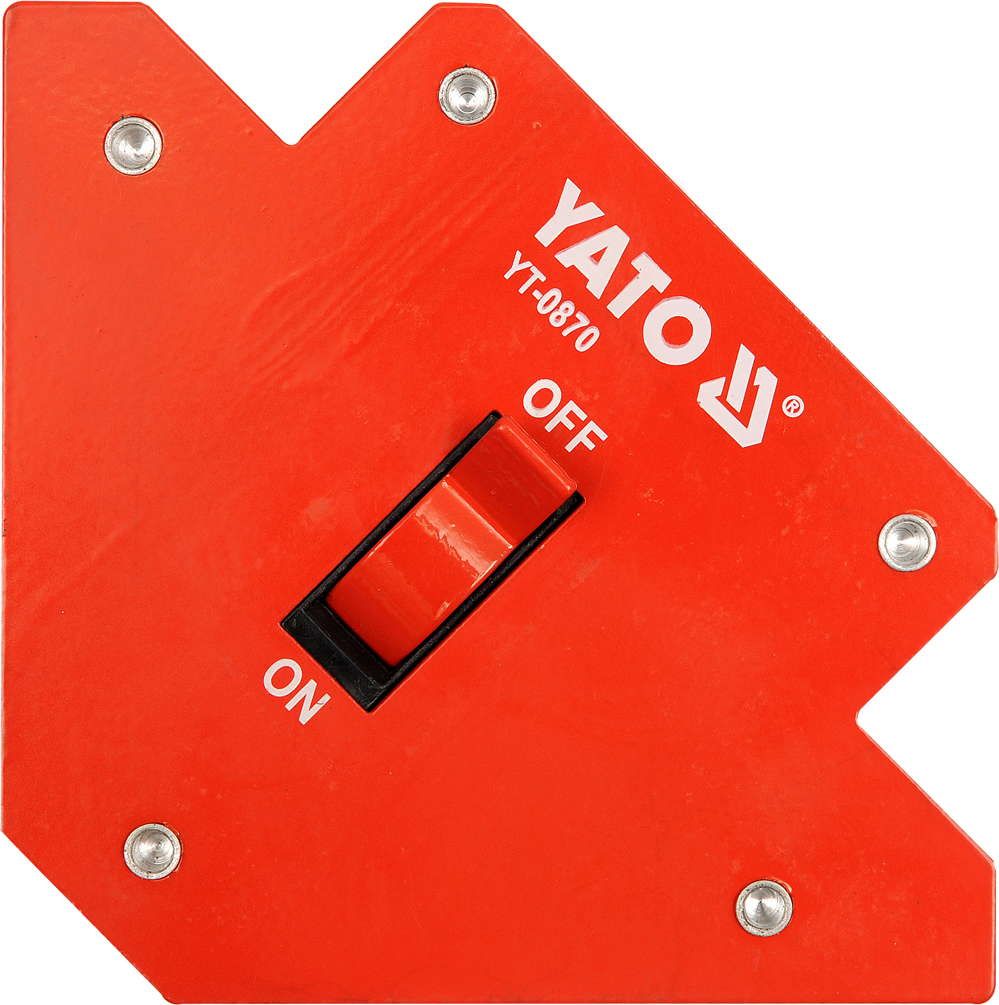 Струбцина магнитная для сварки с выключателем 107х160х26mm  ...YATO YT-0870