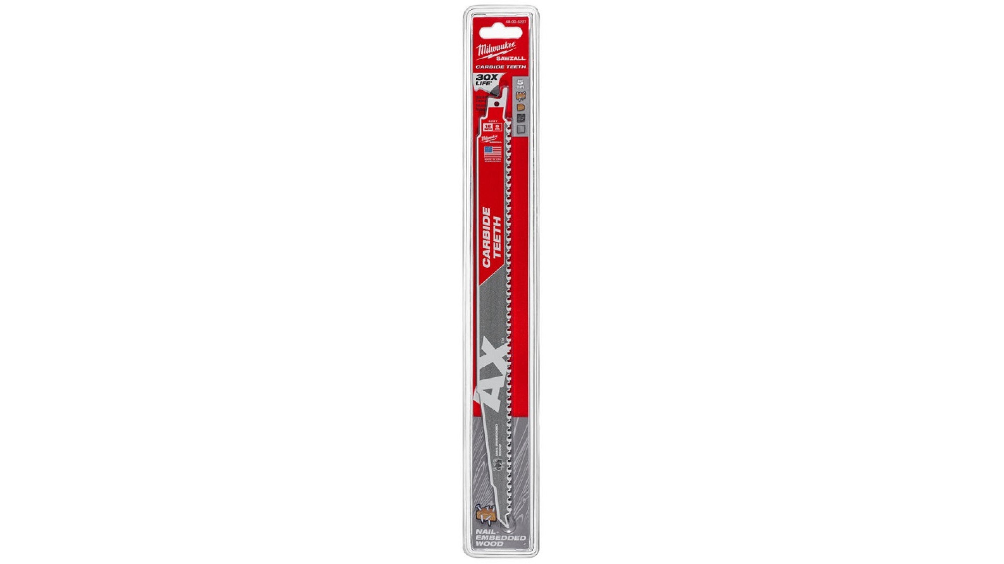 Пильное полотно Heavy Duty AX по дереву / металлу (1 шт / 300 мм) Milwaukee  48005227