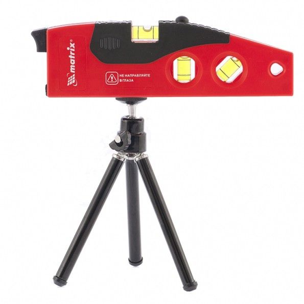 Уровень лазерный, 180 mm, 220 mm штатив, 4 глазка Matrix 35022