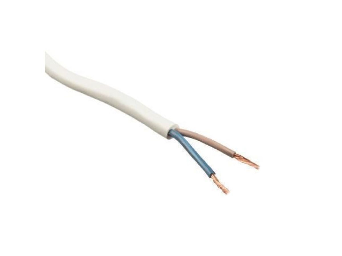 Провод ПВС 2х1,0 (бухта 180м) (белый, ГОСТ 7399-97)  ПОИСК-1 120070927584