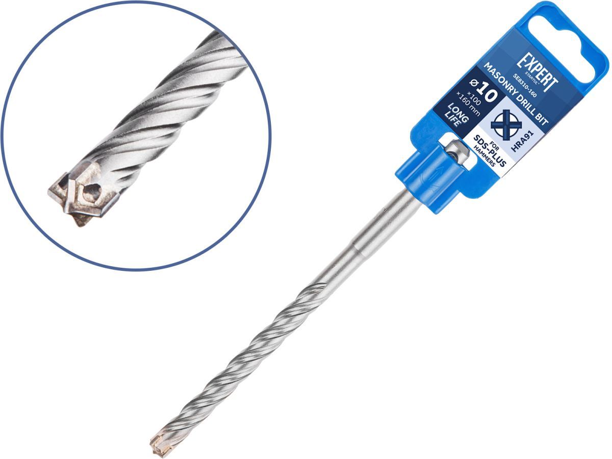 Бур (сверло) 10х100х160 mm  SDS-plus EXPERT (бур по бетону, крестовая пластина) STARTUL SE8310-160