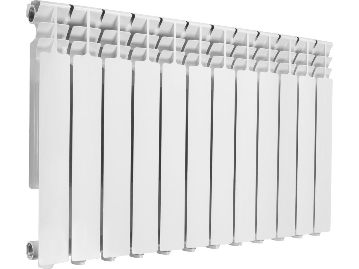 Радиатор биметаллический 500/80, 12 секций, серия Гродно (Вес 14,28 кг, теплоотдача 1596 Вт) AV Engineering AVE612801