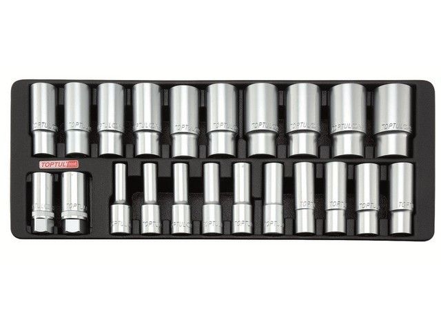 Набор-сет головок глубоких 1/2", 8-32мм, 22шт. Toptul GAAT2202