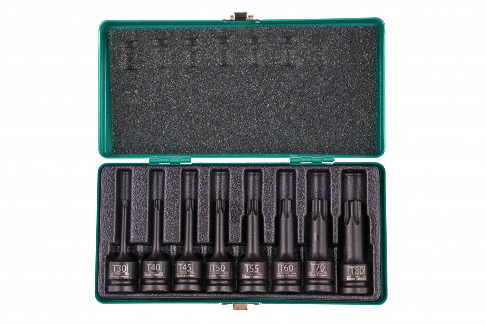 Набор ударных торцевых головок TORX 1/2" в кейсе 8 шт.  Stels 13999
