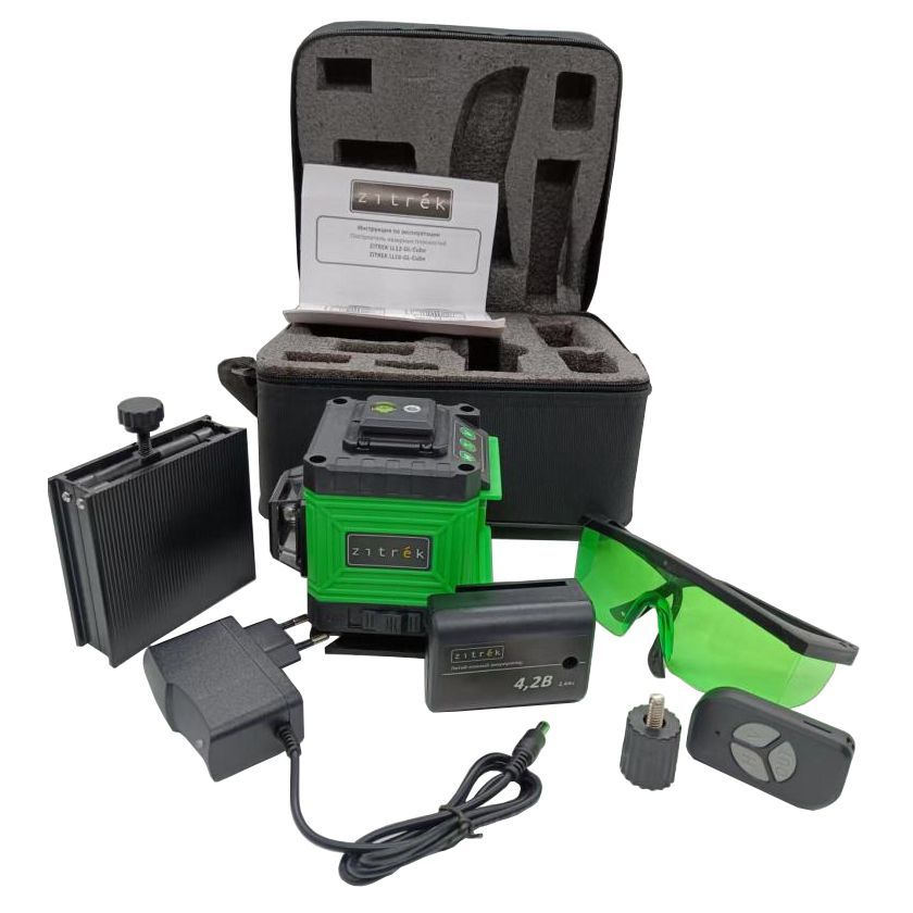 Уровень лазерный самовыравнивающийся  LL12-GL-Cube зеленый луч...Zitrek 065-0168