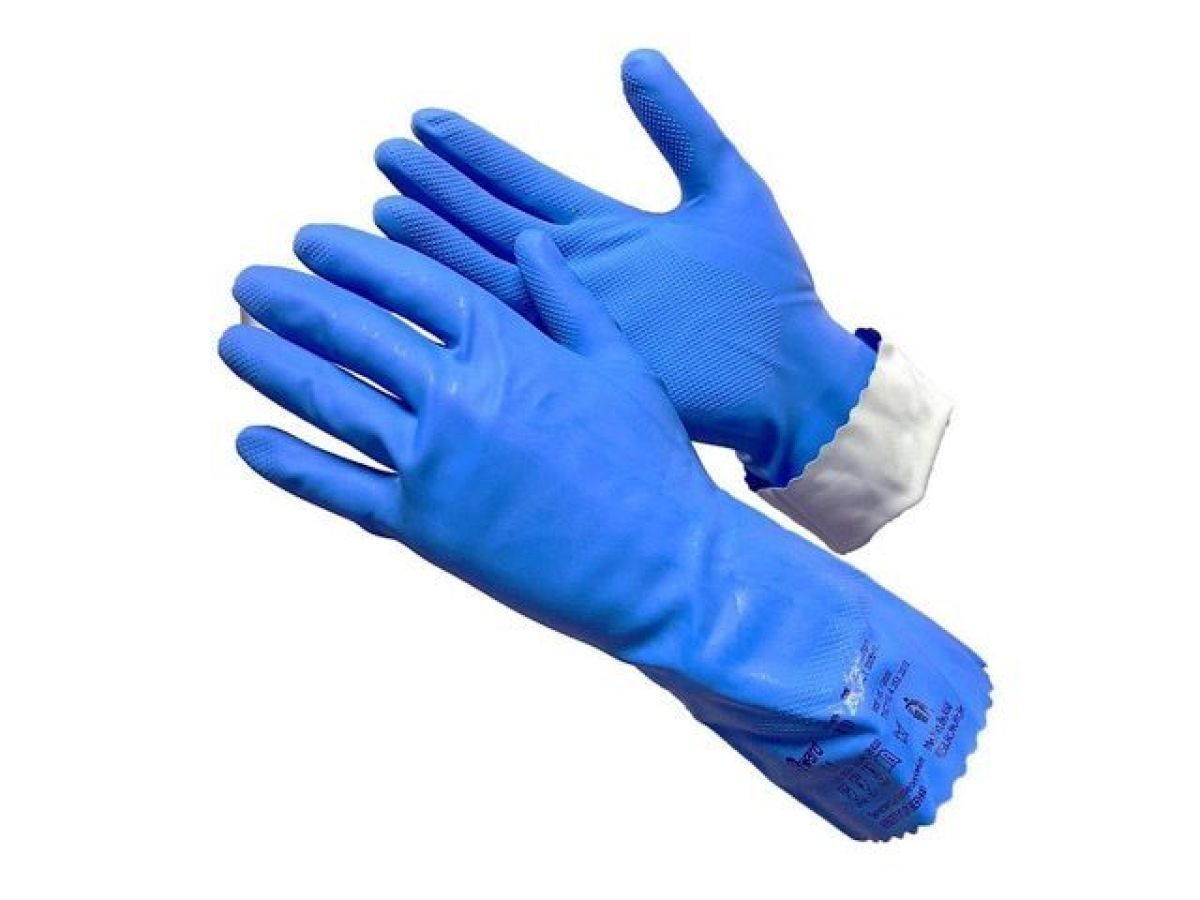 Перчатки КЩС тип 1 р-р 8(M) К50 Щ40, нефть, индивид. уп.  HIM100