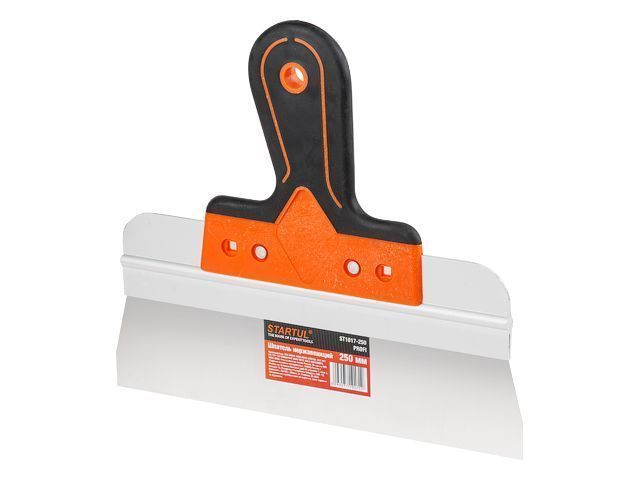 Шпатель нержавеющий фасадный 300мм  PROFI (2-х компонентная ручка  лезвие -нерж сталь , высота лезвия - 60мм) STARTUL ST1017-300 STARTUL ST1017-300
