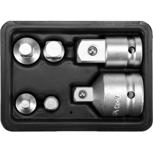 Головки-переходники от 1/4" до 3/4" (набор 6пр.)  YATO YT-10671