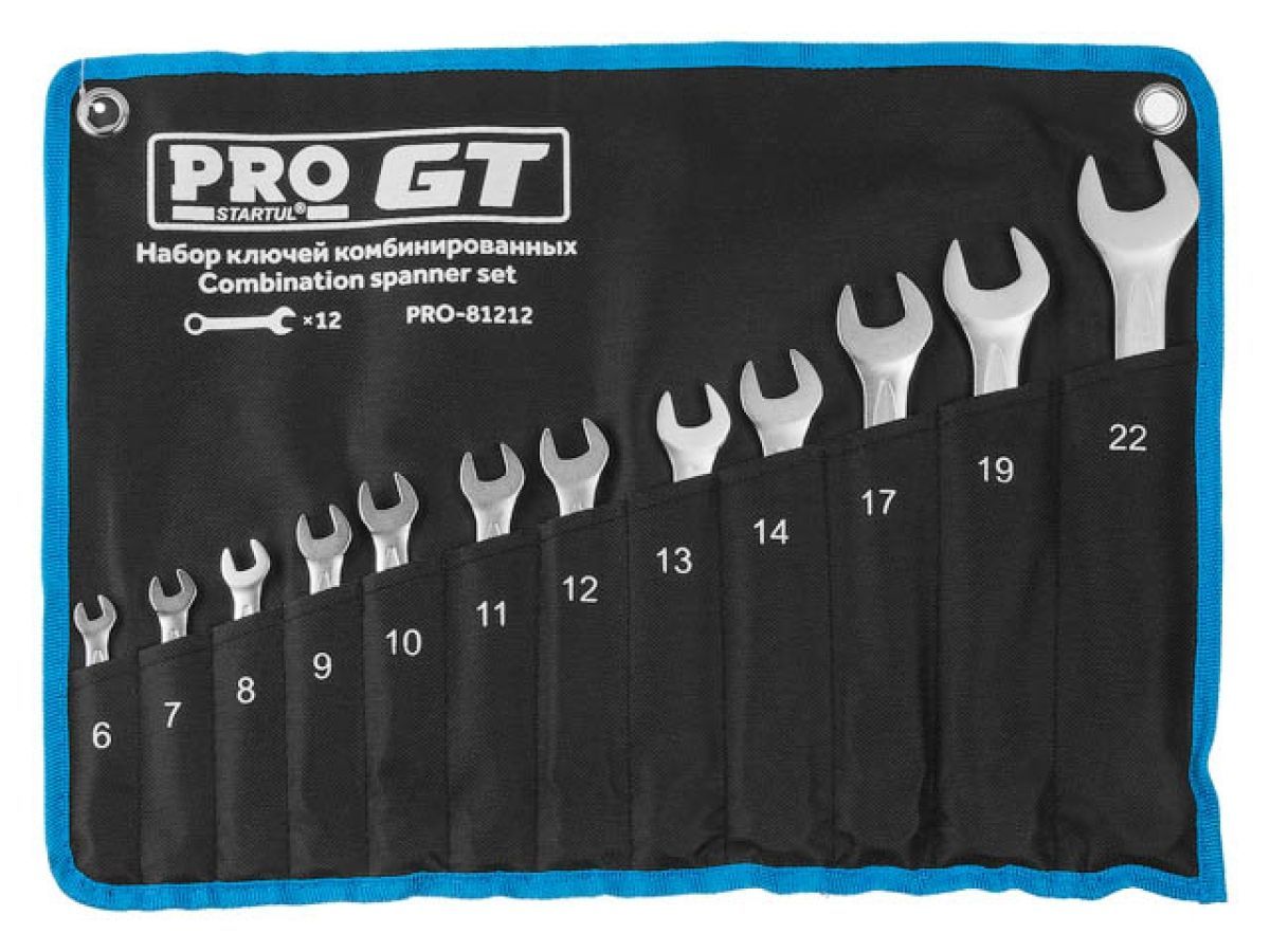 Набор ключей комбинир. 6-22mm 12шт PRO  GT STARTUL PRO-81212