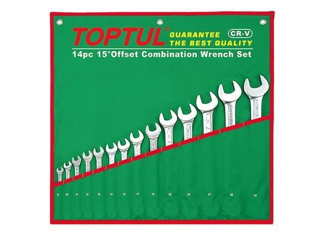 Набор ключей комбинированных 1/4" - 1-1/4" 16шт. Toptul GBAA1604