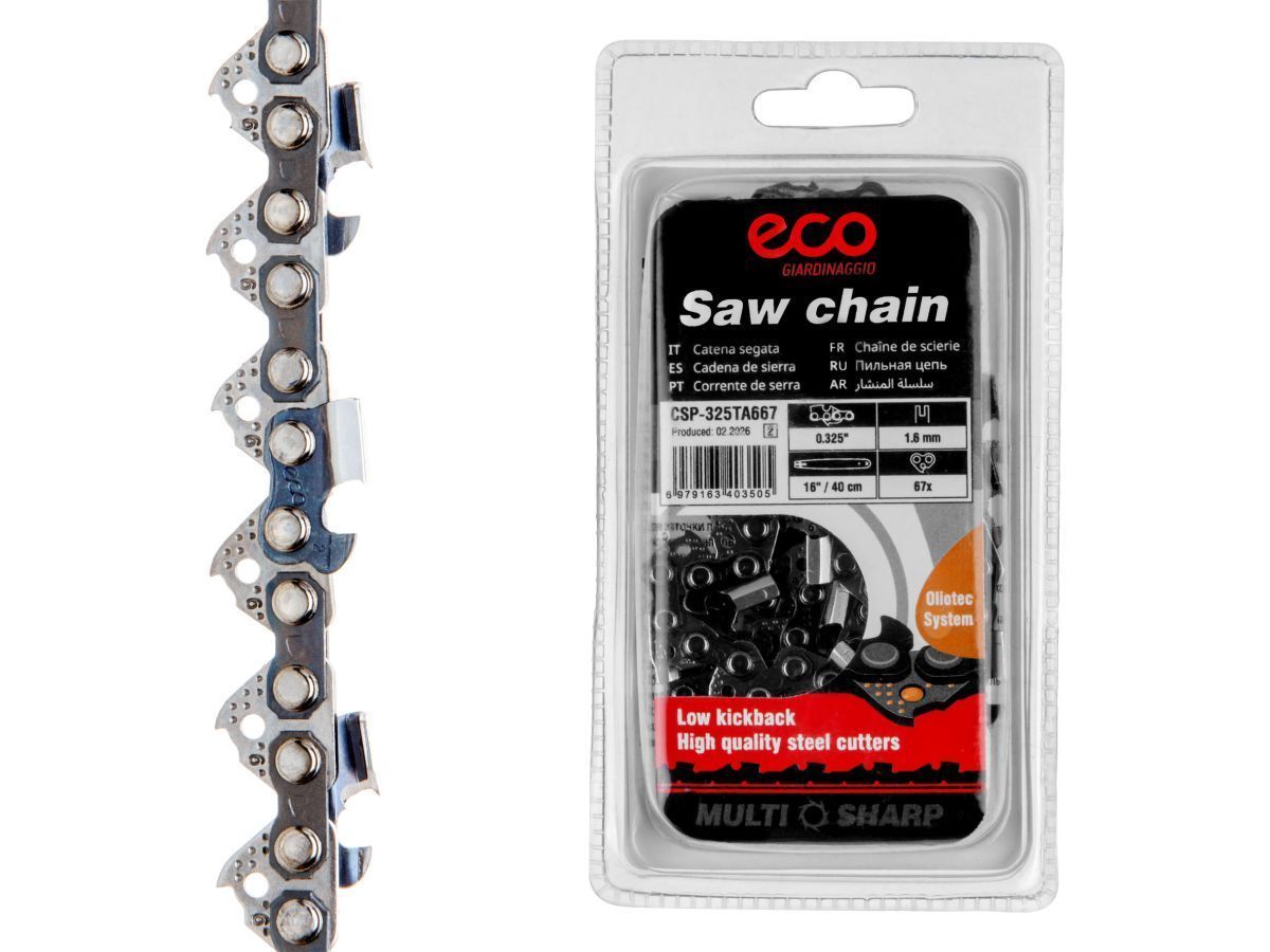 Цепь 40 см 16" 0.325" 1.6 мм 67 зв. 325TA (в блистере) ECO CSP-325TA667
