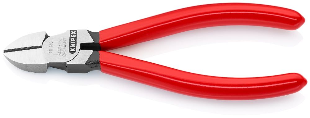Бокорезы, L-140 мм, твёрдость кромок 62 HRC, чёрные, обливные рукоятки  KNIPEX 7001140