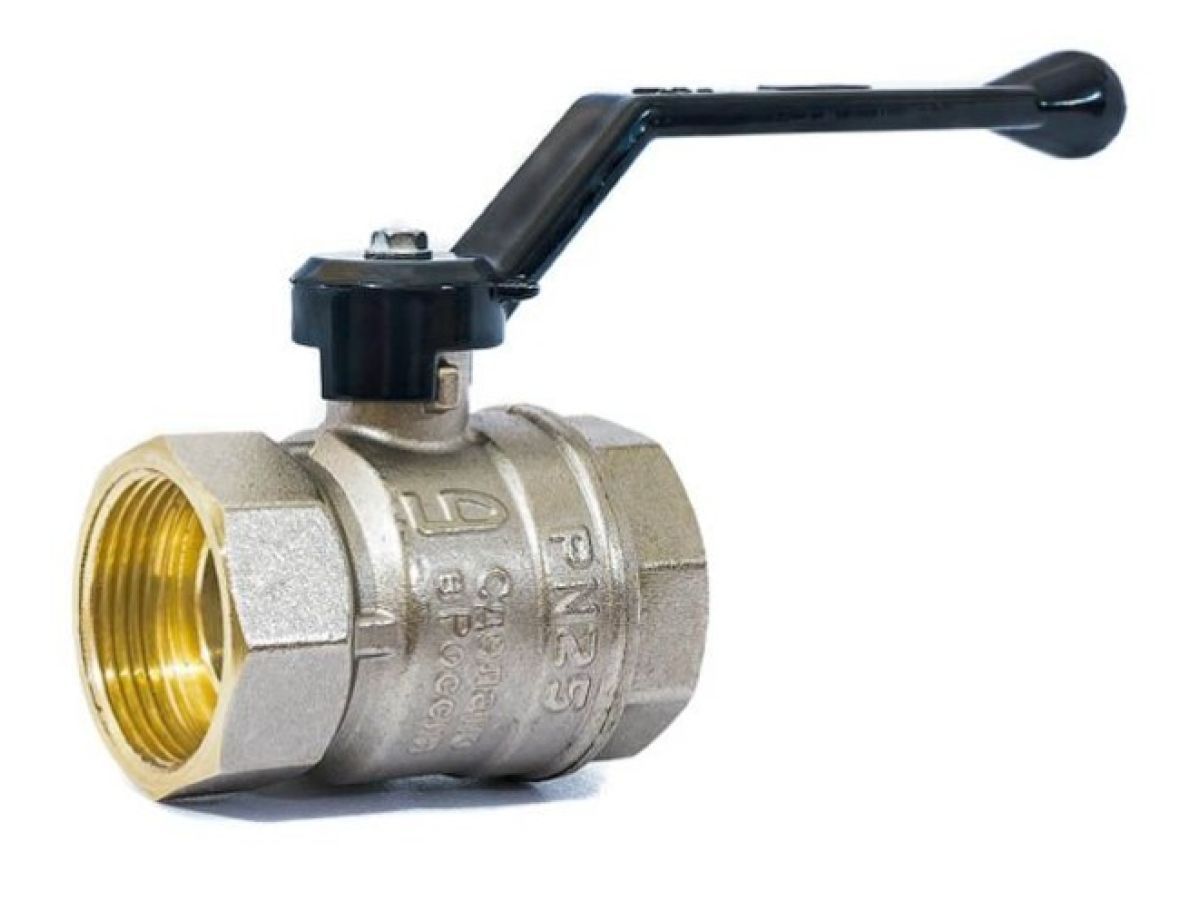 Кран шаровый 1 1/2" вн.-вн. ручка PN25 LD LD.47.112.1.40.M02