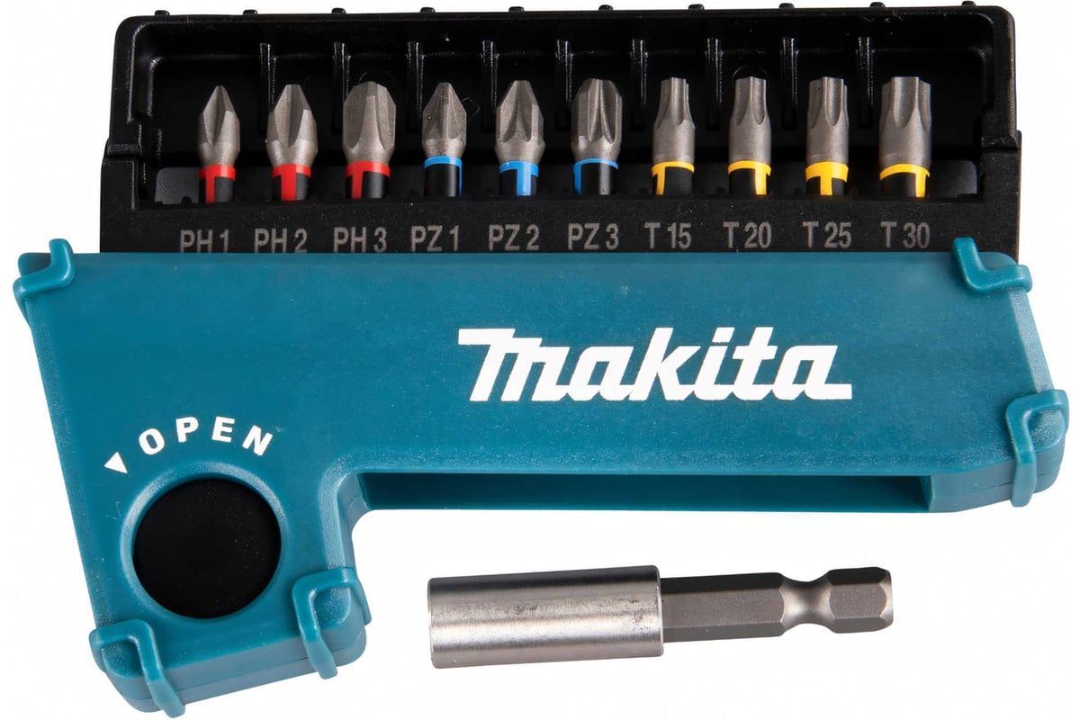 Набор_Биты Impact Premier в футляре (11 шт),  MAKITA E-03567