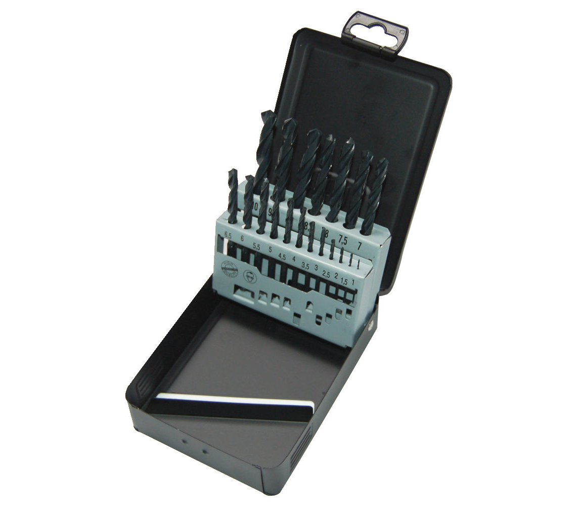 Набор__Сверла по металлу 1-10 мм HSS-R (19 шт) в металлическом кейсе, MILWAUKEE 4932352468