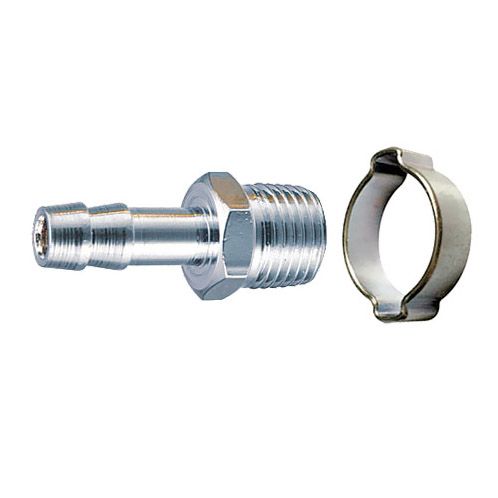 Переходник 1/4 "M -> елочка 10 мм с обжимным кольцом FUBAG 180265 B