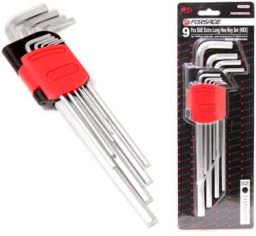 Набор ключей шестигранных 1/16"-3/8", 9пр. Forsage F-5093XLS