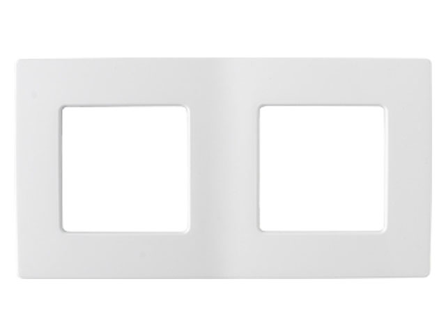 Рамка 2-местная белая, Мастер, (153х80х8,5 мм)  BYLECTRICA ЮЛИГ.735212.372