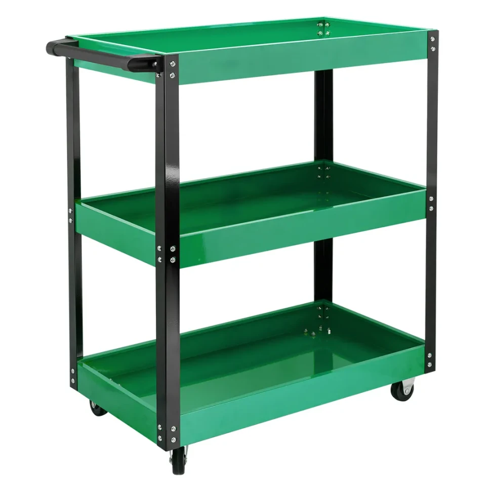 Тележка инструментальная металлическая 3-х полочная(733Х350Х780мм, max нагрузка 135кг) Forsland Forsland-F-1141343B