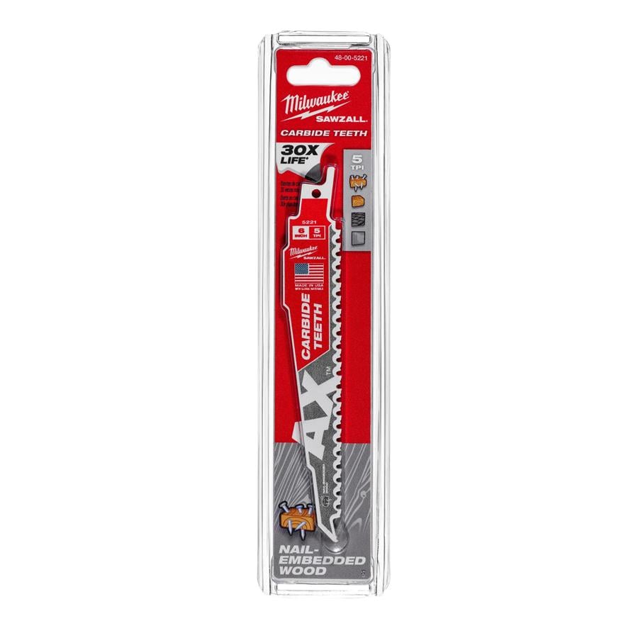Полотно к сабельной пиле Heavy Duty AX CARBIDE TEETH (1 шт / 150 мм / Carbide / демонтаж) MILWAUKEE ...Milwaukee 48005221