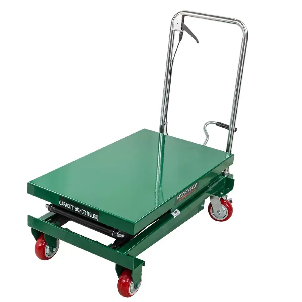 Тележка подъемная гидравлическая 500кг RockFORCE RF-SPT 500H Тележка подъемная гидравлическая 500кг RockFORCE RF-SPT 500H