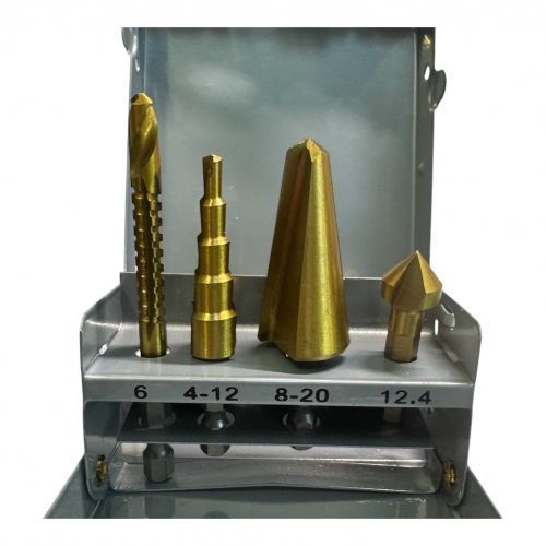 Сверла по металлу специальные, HSS 4241, набор 4 предмета H-D HD-44705