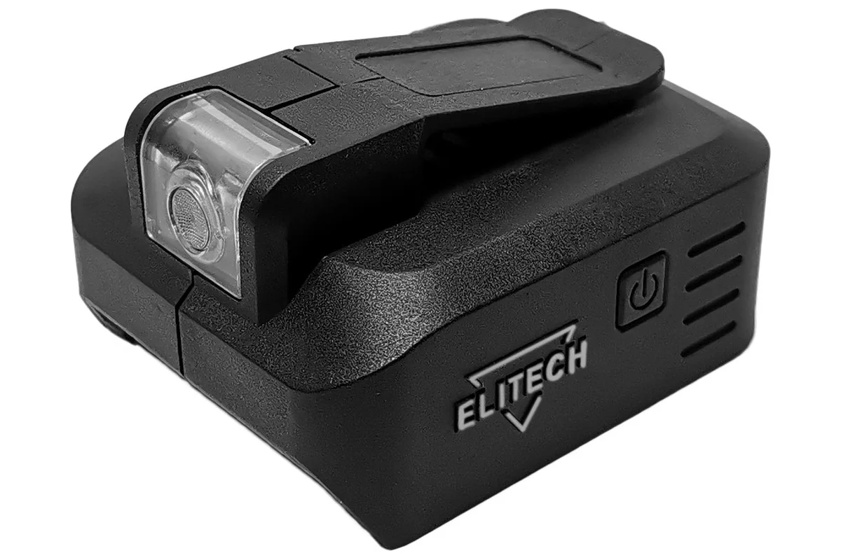Адаптер-фонарь аккумулятора USB  ELITECH 198565