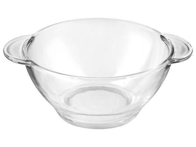 Салатник стеклянный с ручками, 450 мл, Clear PERFECTO LINEA 22-450200