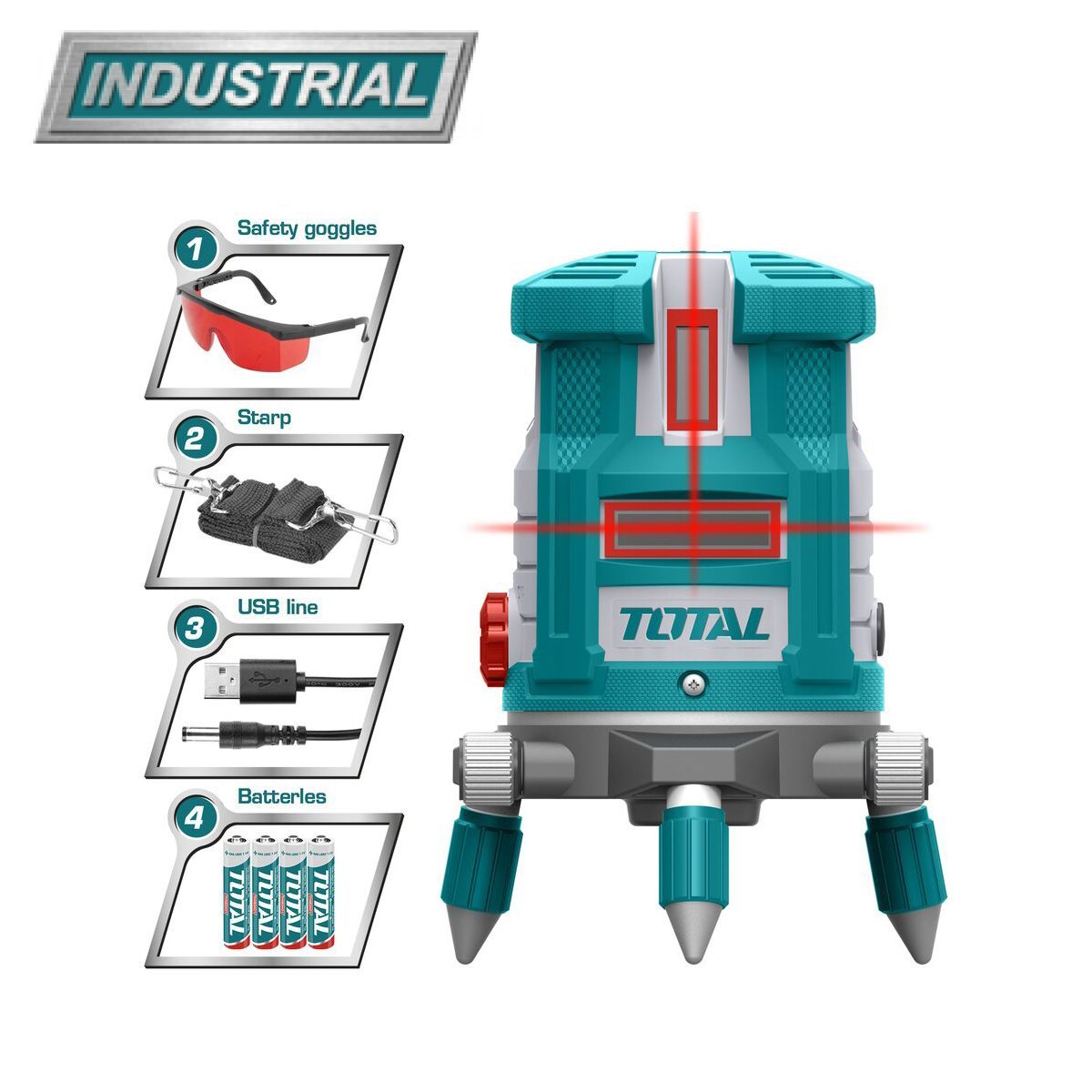 Уровень лазерный самовыравнивающийся  TOTAL TLL306505