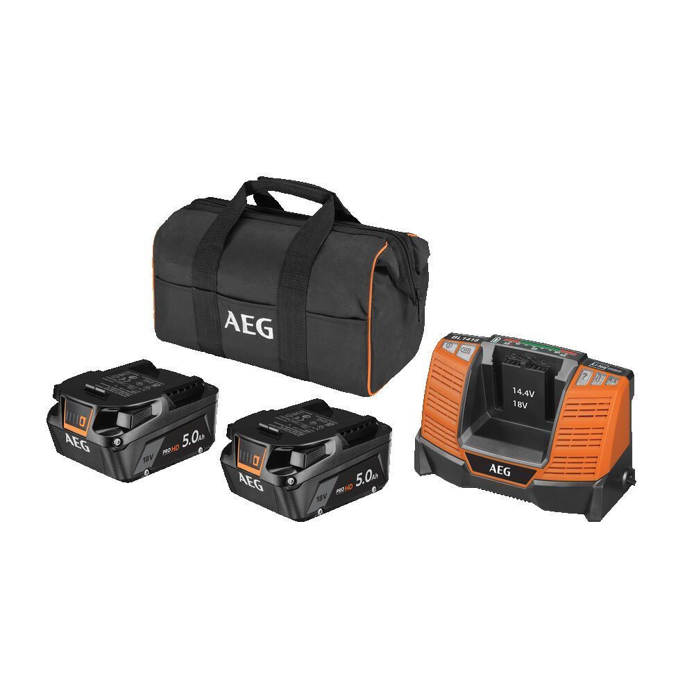 Аккумулятор 18В, 5.0А/ч, AEG SETLL1850SHD с зарядным устройством