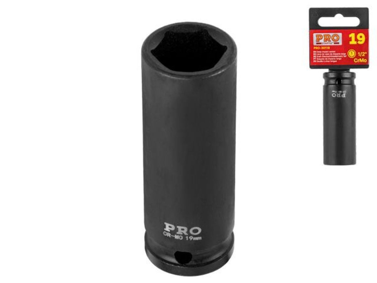 Головка ударная 1/2" 19mm 6гр. глубокая PRO STARTUL PRO-30119