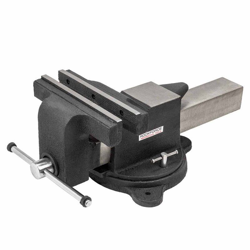 Тиски стальные поворотные с наковальней 8" (200мм) RockFORCE ...Rock FORCE RF-6540208A