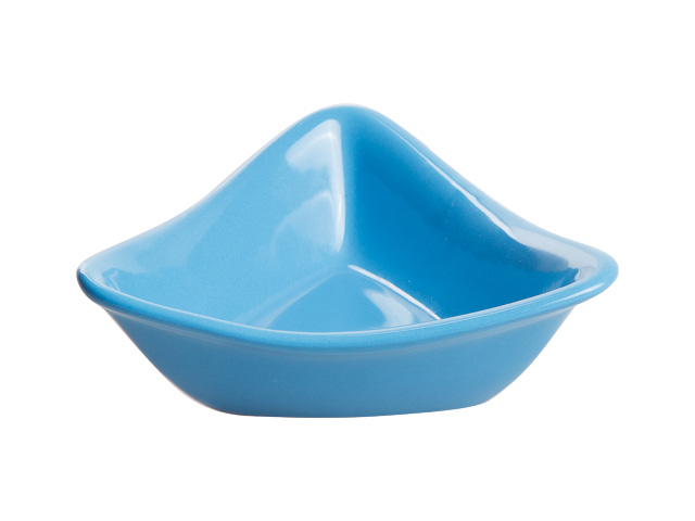 Салатник керамический, 132 mm, треугольный, серия Адана, синий  ...PERFECTO LINEA 18-153401